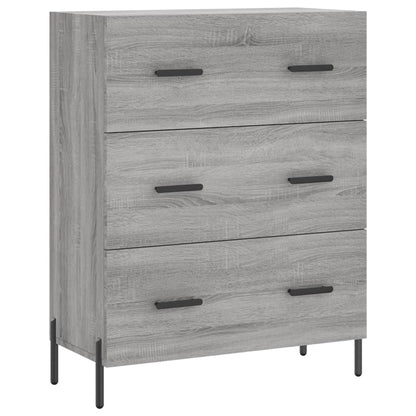 Dressoir 69,5X34X90 Cm Bewerkt Hout Grijs Sonoma Eikenkleurig