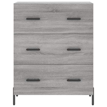 Dressoir 69,5X34X90 Cm Bewerkt Hout Grijs Sonoma Eikenkleurig