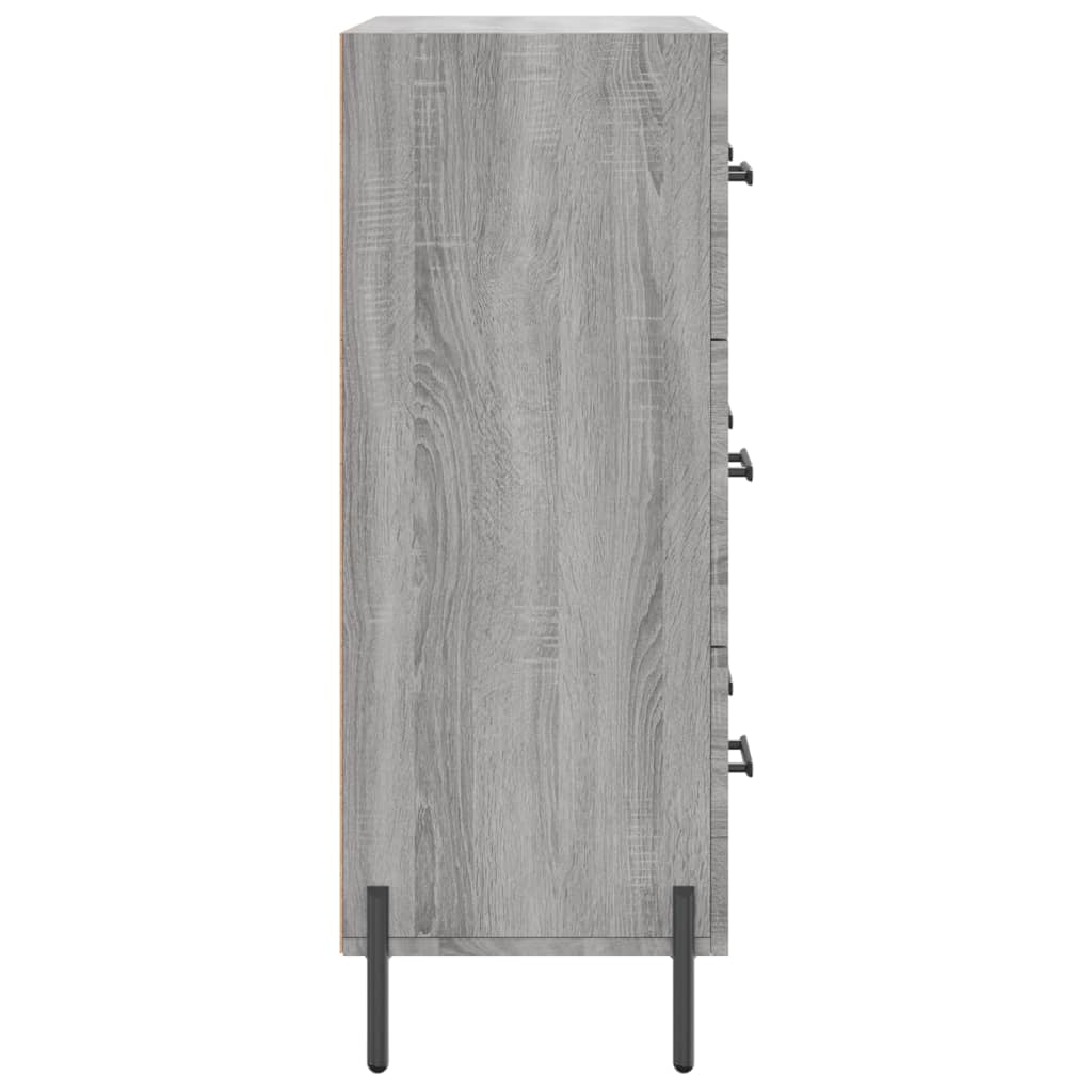 Dressoir 69,5X34X90 Cm Bewerkt Hout Grijs Sonoma Eikenkleurig