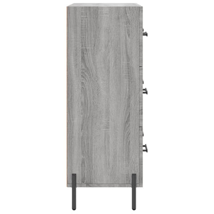 Dressoir 69,5X34X90 Cm Bewerkt Hout Grijs Sonoma Eikenkleurig