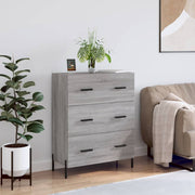 Dressoir 69,5x34x90 cm bewerkt hout grijs