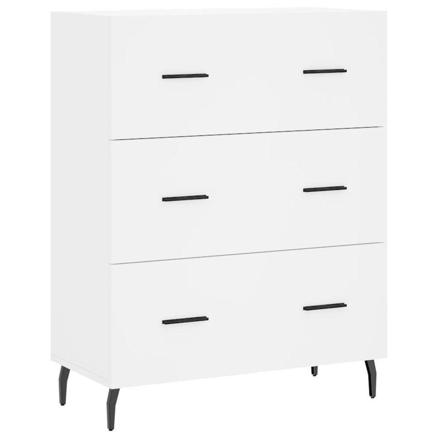 Dressoir 69,5X34X90 Cm Bewerkt Hout Wit