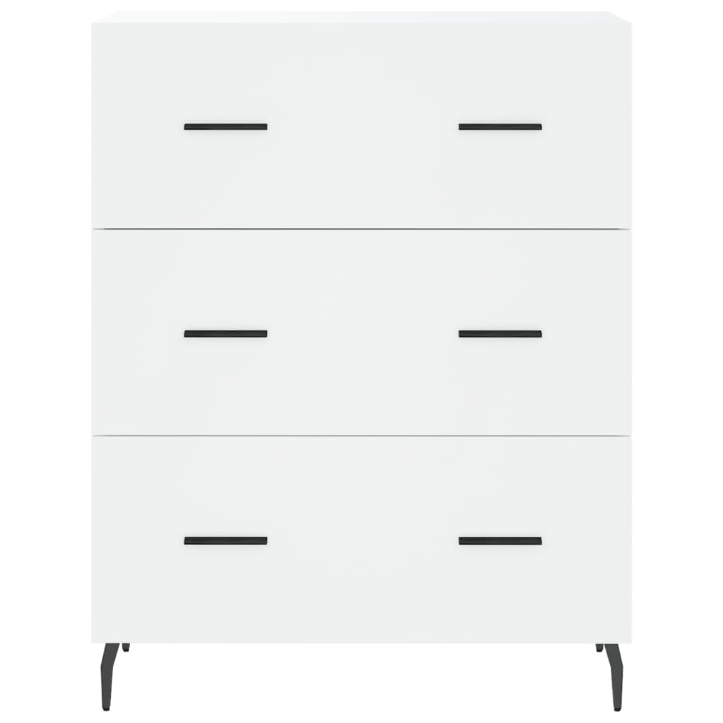 Dressoir 69,5X34X90 Cm Bewerkt Hout Wit