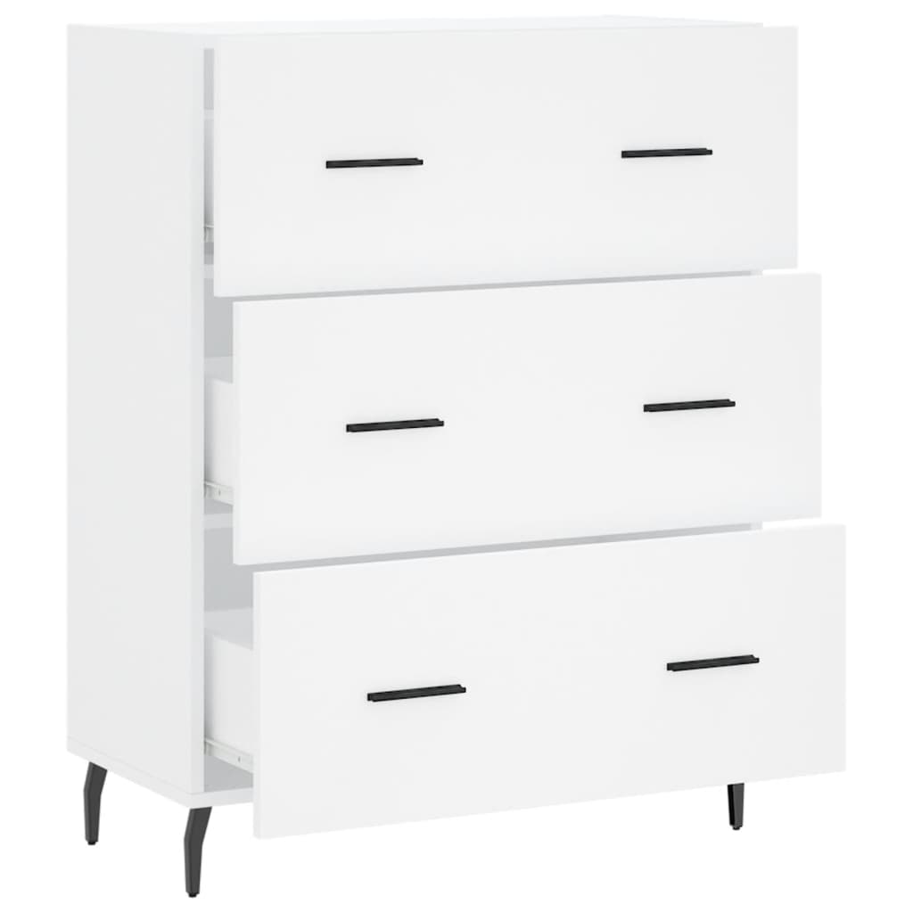 Dressoir 69,5X34X90 Cm Bewerkt Hout Wit