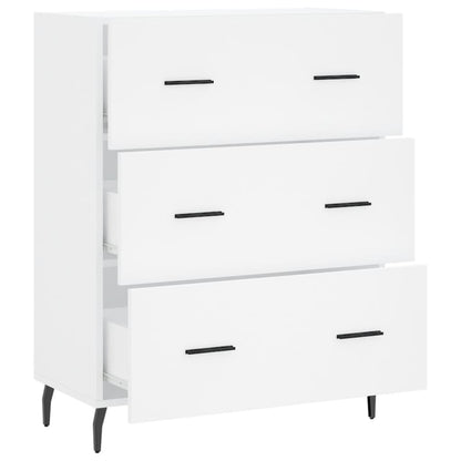 Dressoir 69,5X34X90 Cm Bewerkt Hout Wit