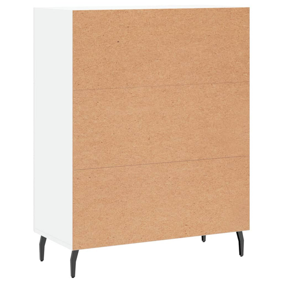 Dressoir 69,5X34X90 Cm Bewerkt Hout Wit