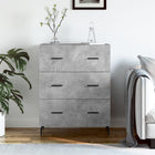 Dressoir 69,5x34x90 cm bewerkt hout betongrijs