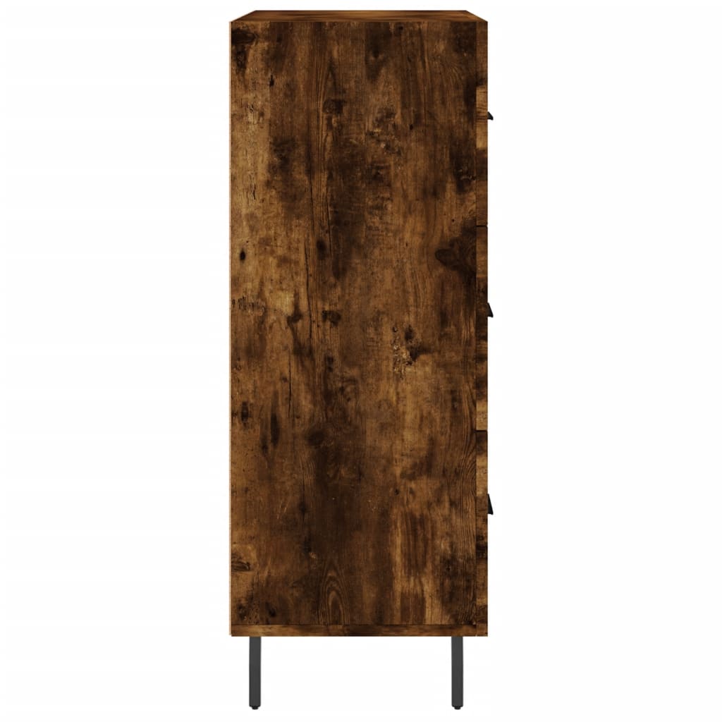 Dressoir 69,5X34X90 Cm Bewerkt Hout Kleurig Gerookt eiken