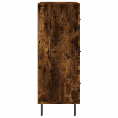Dressoir 69,5X34X90 Cm Bewerkt Hout Kleurig Gerookt eiken