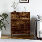 Dressoir 69,5x34x90 cm bewerkt hout gerookt eikenkleurig