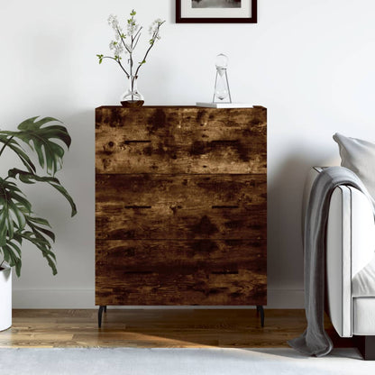 Dressoir 69,5X34X90 Cm Bewerkt Hout Kleurig Gerookt eiken