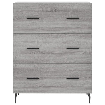 Dressoir 69,5X34X90 Cm Bewerkt Hout Eikenkleurig Grijs sonoma