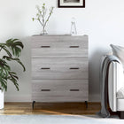 Sideboard 69.5x34x90 cm engineered wood grey Sonoma oak look