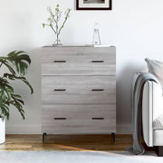 Sideboard 69.5x34x90 cm engineered wood grey Sonoma oak look