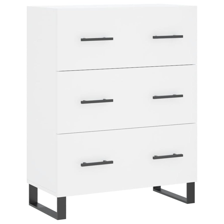 Dressoir 69,5X34X90 Cm Bewerkt Hout Wit