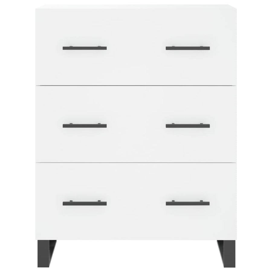 Dressoir 69,5X34X90 Cm Bewerkt Hout Wit