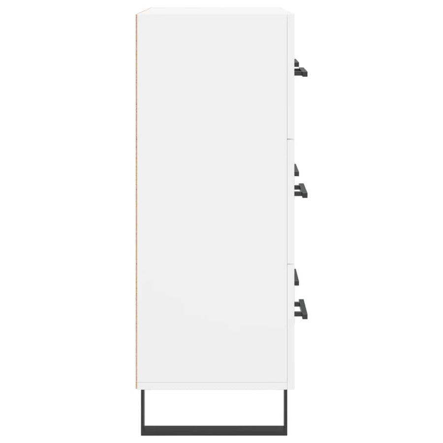 Dressoir 69,5X34X90 Cm Bewerkt Hout Wit