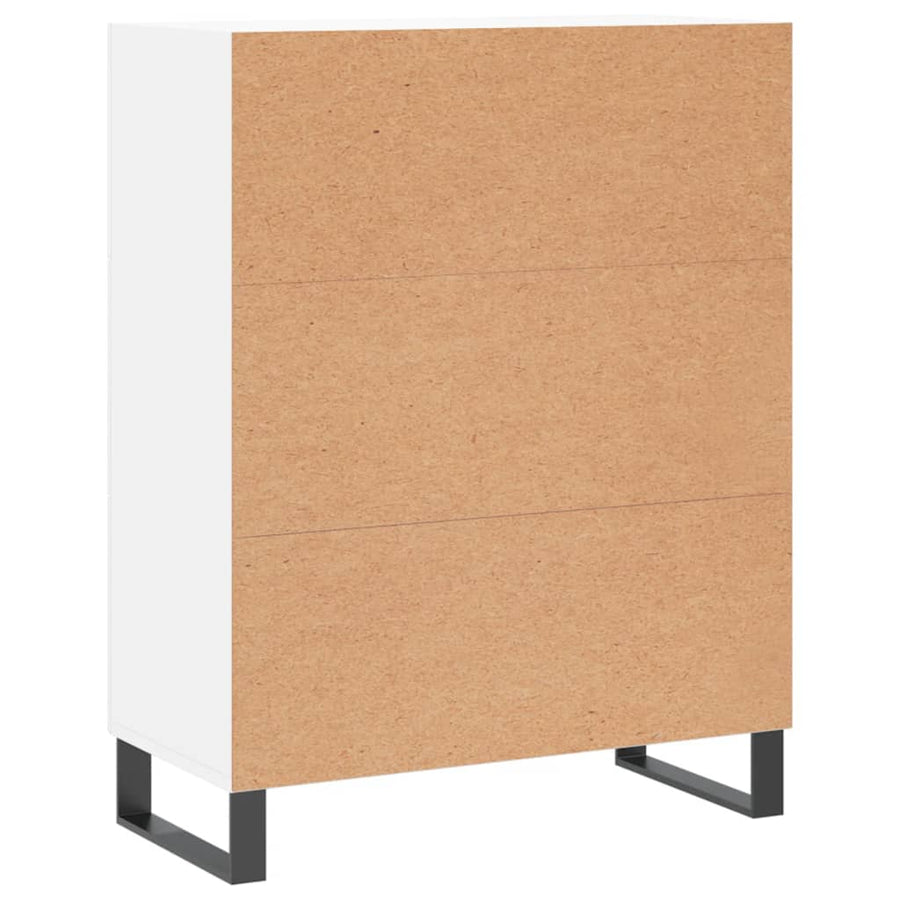 Dressoir 69,5X34X90 Cm Bewerkt Hout Wit