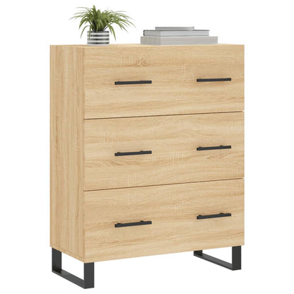 Dressoir 69,5x34x90 cm bewerkt hout sonoma eikenkleurig