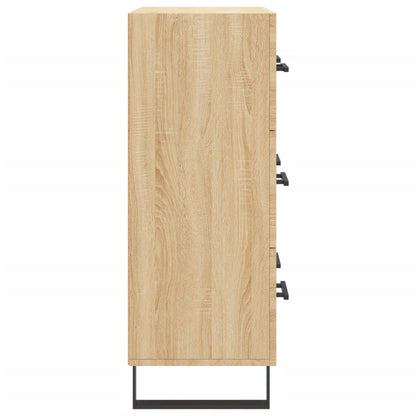 Dressoir 69,5x34x90 cm bewerkt hout sonoma eikenkleurig