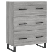 Sideboard 69.5x34x90 cm engineered wood grey Sonoma oak look