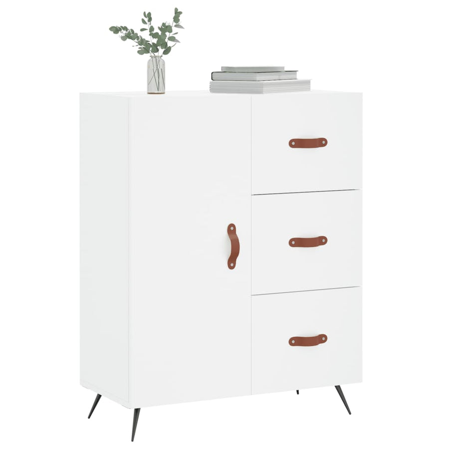 Dressoir 69,5X34X90 Cm Bewerkt Hout Wit