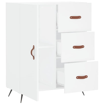 Dressoir 69,5X34X90 Cm Bewerkt Hout Wit