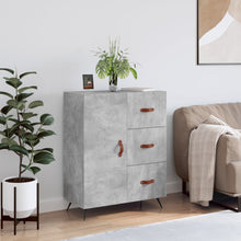 Dressoir 69,5X34X90 Cm Bewerkt Hout Betongrijs