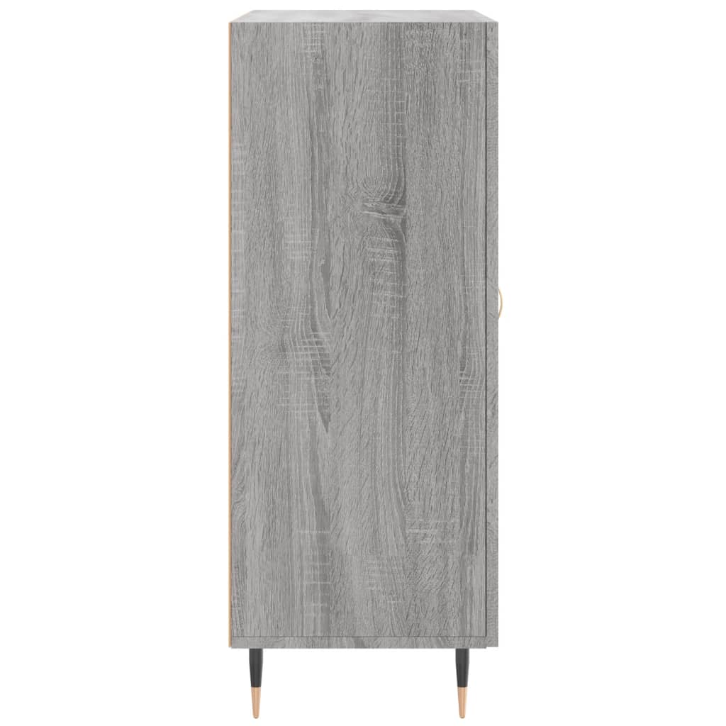 Dressoir 69,5X34X90 Cm Bewerkt Hout Grijs Sonoma Eikenkleurig