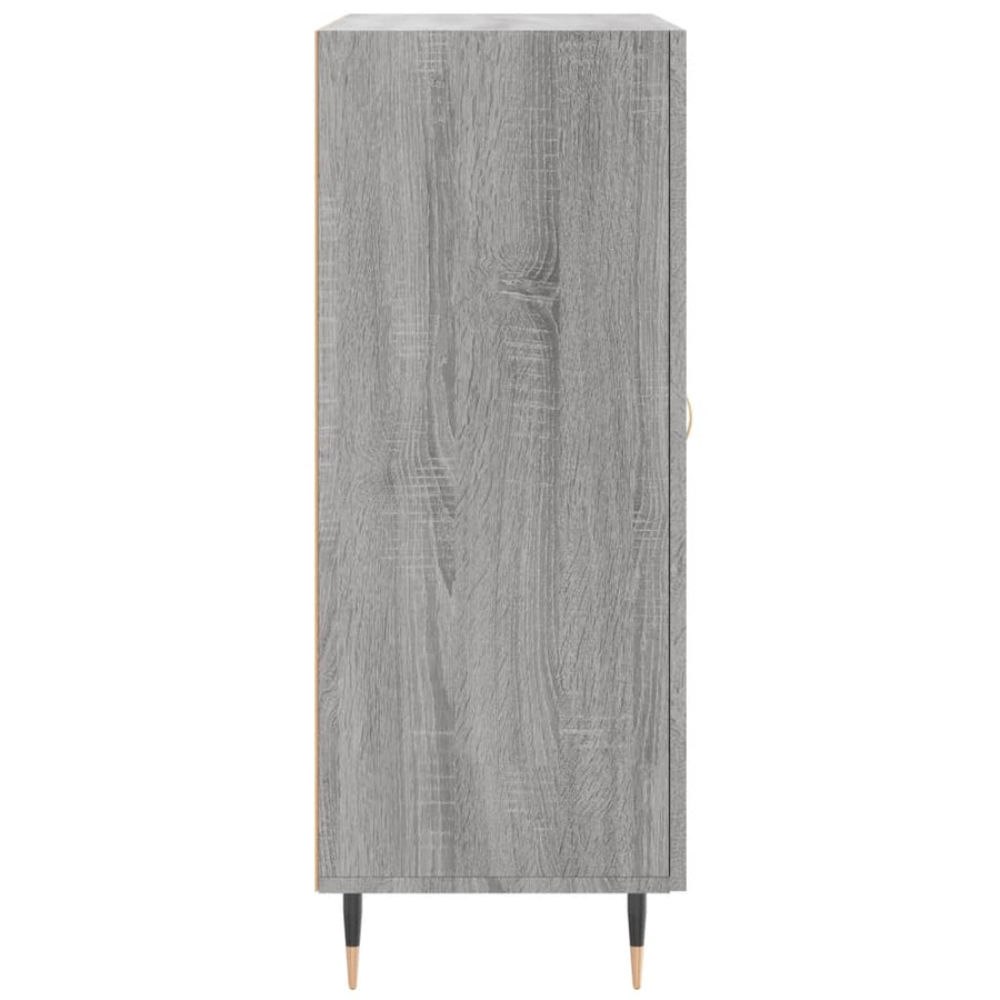 Dressoir 69,5X34X90 Cm Bewerkt Hout Grijs Sonoma Eikenkleurig