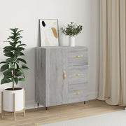 Dressoir 69,5x34x90 cm bewerkt hout grijs