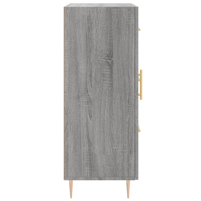 Dressoir 69,5X34X90 Cm Bewerkt Hout Grijs Sonoma Eikenkleurig