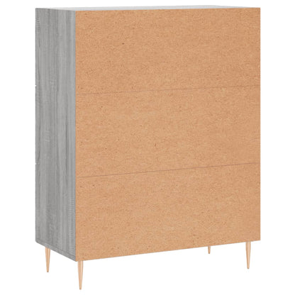 Dressoir 69,5X34X90 Cm Bewerkt Hout Grijs Sonoma Eikenkleurig