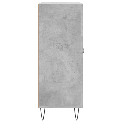 Dressoir 69,5X34X90 Cm Bewerkt Hout Betongrijs