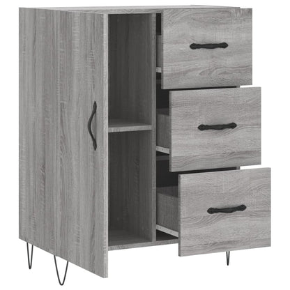 Dressoir 69,5X34X90 Cm Bewerkt Hout Grijs Sonoma Eikenkleurig