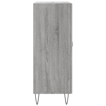 Dressoir 69,5X34X90 Cm Bewerkt Hout Grijs Sonoma Eikenkleurig