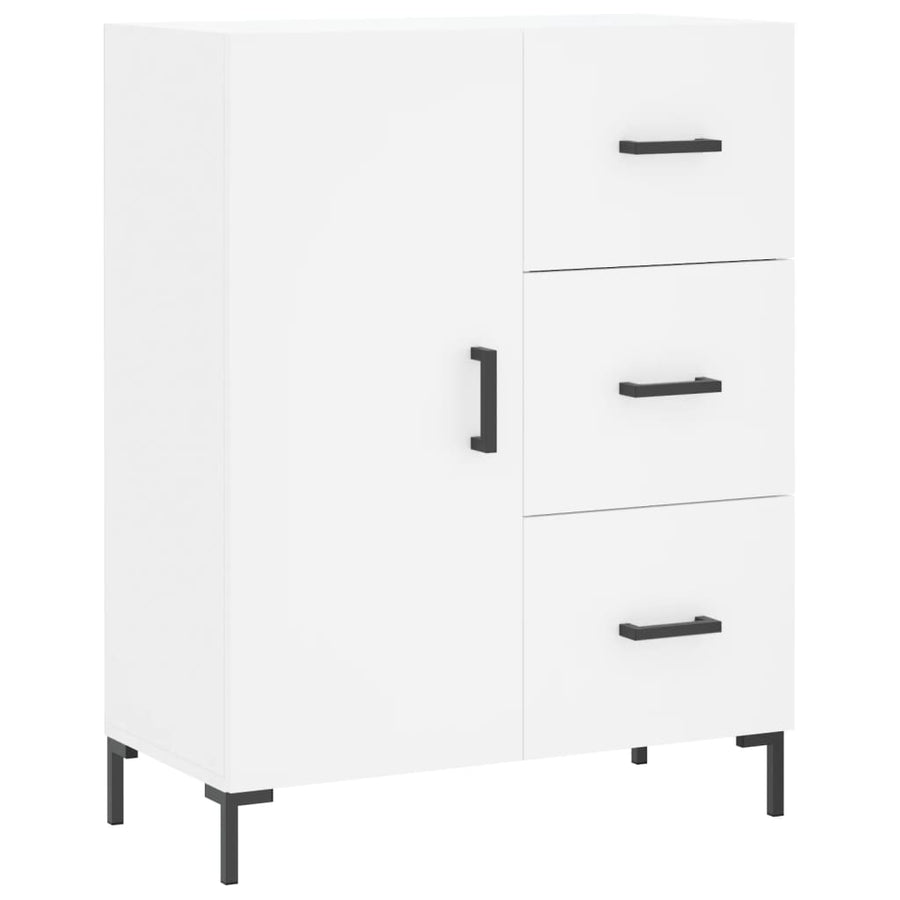 Dressoir 69,5x34x90 cm bewerkt hout wit