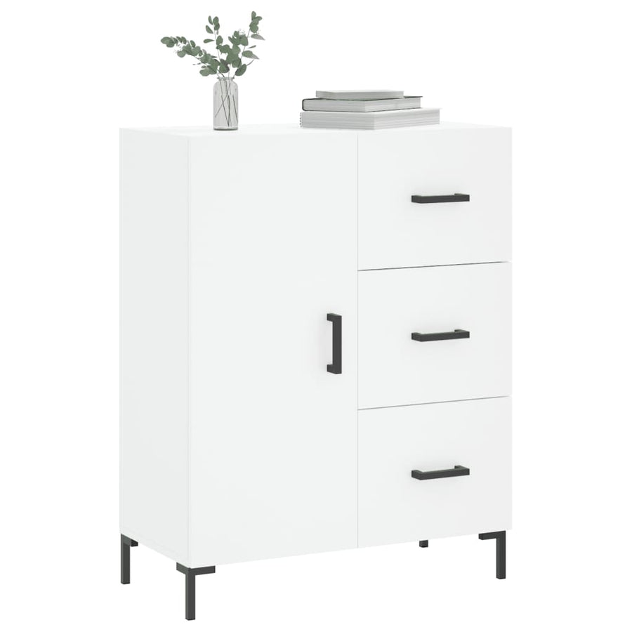 Dressoir 69,5x34x90 cm bewerkt hout wit
