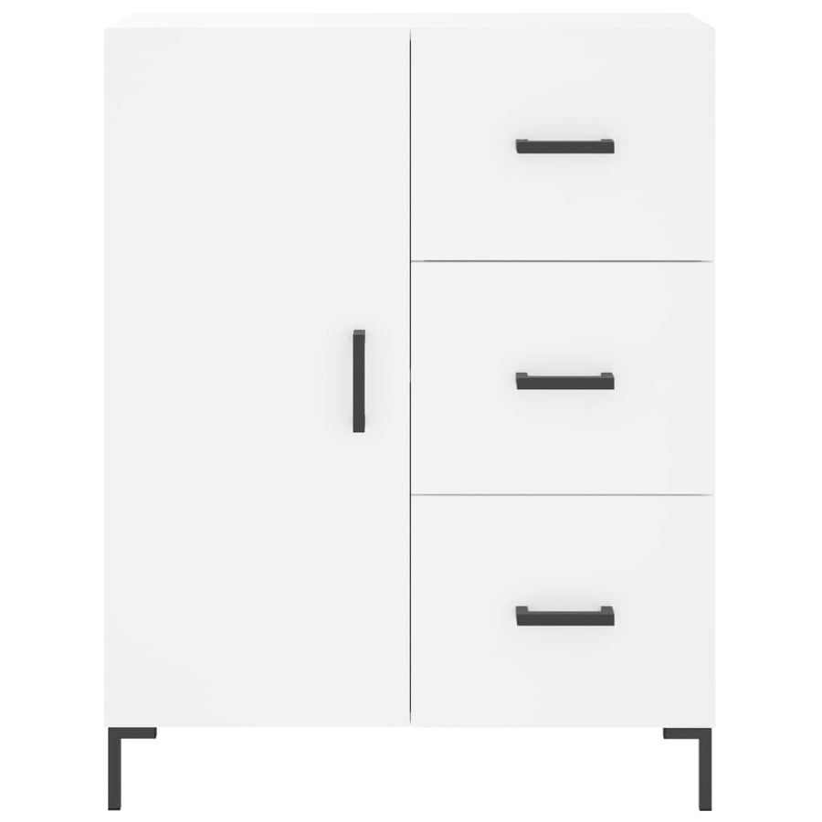 Dressoir 69,5x34x90 cm bewerkt hout wit