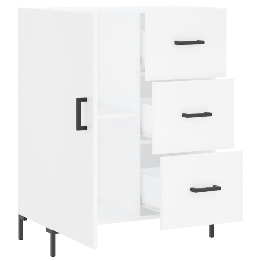 Dressoir 69,5x34x90 cm bewerkt hout wit