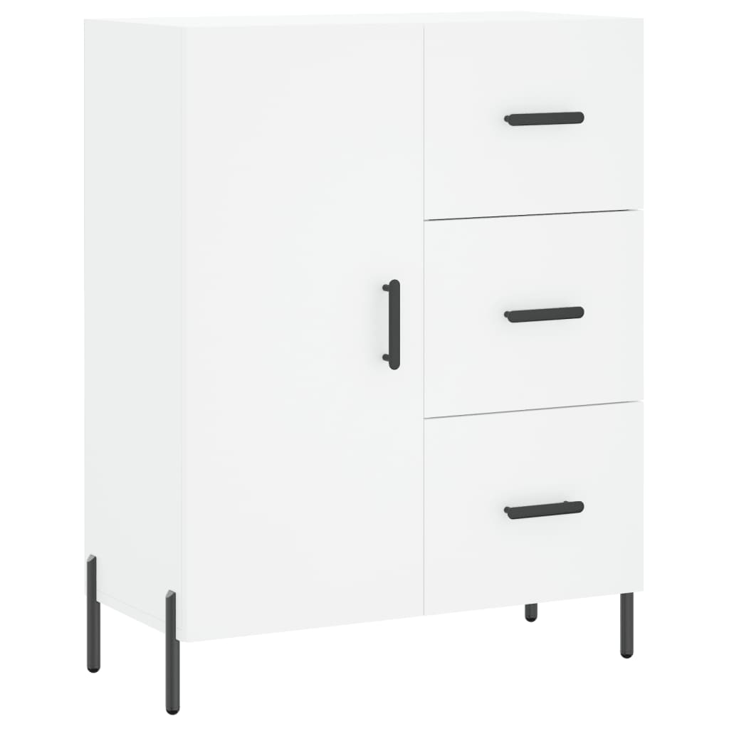 Dressoir 69,5X34X90 Cm Bewerkt Hout Wit