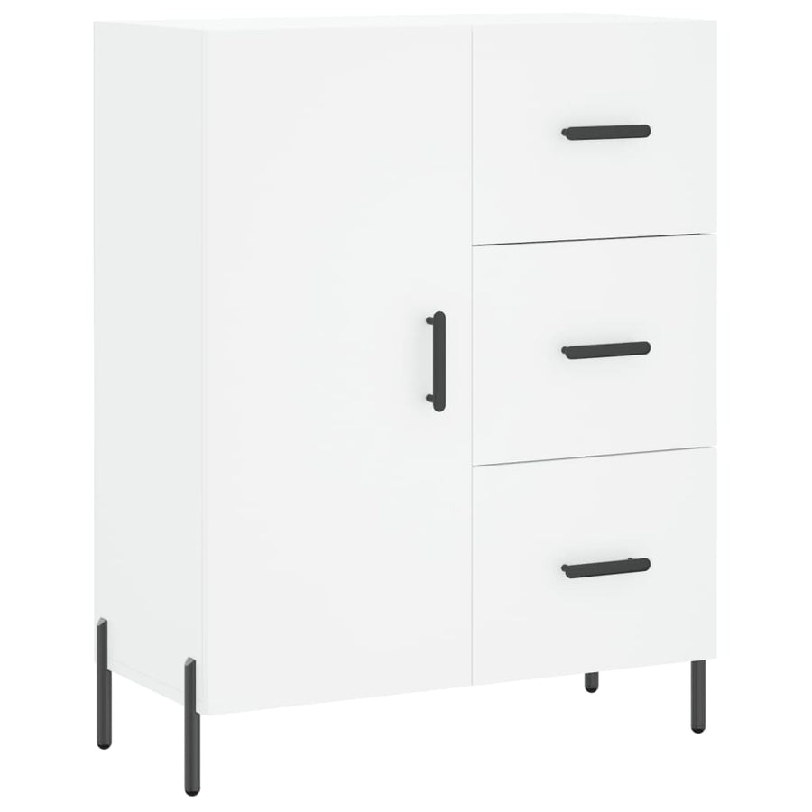 Dressoir 69,5X34X90 Cm Bewerkt Hout Wit