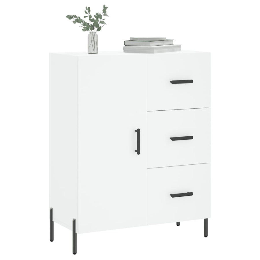 Dressoir 69,5X34X90 Cm Bewerkt Hout Wit