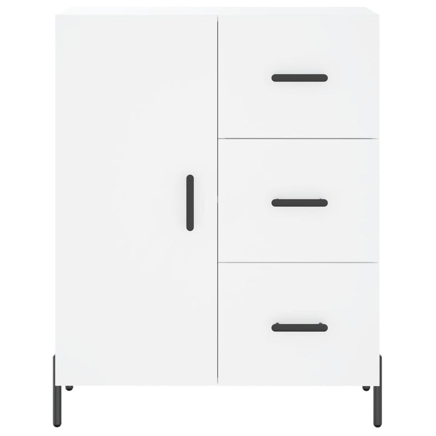 Dressoir 69,5X34X90 Cm Bewerkt Hout Wit