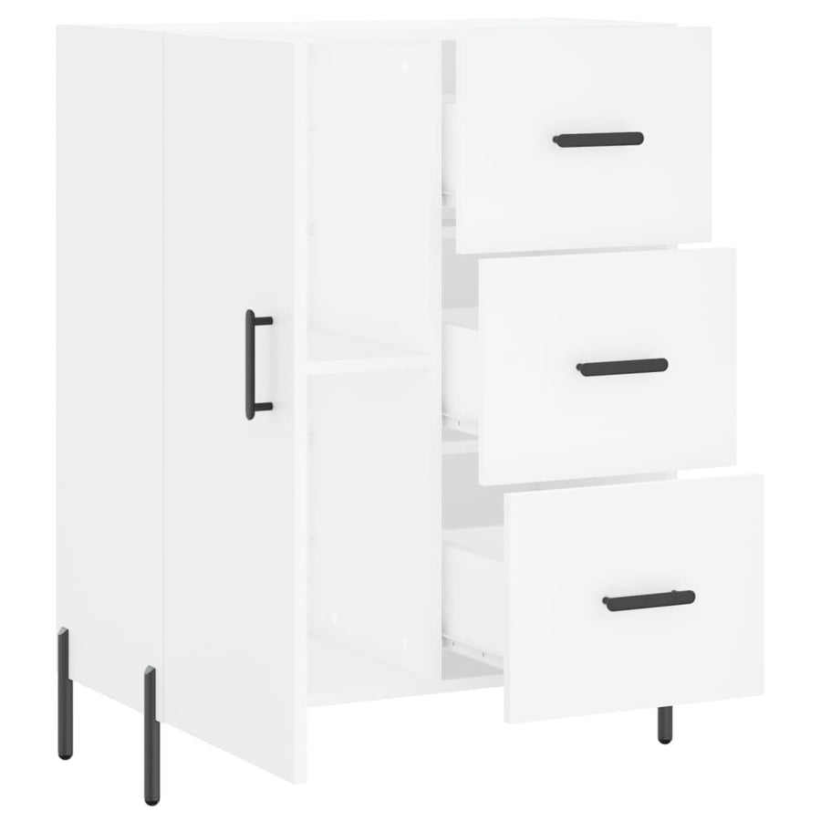 Dressoir 69,5X34X90 Cm Bewerkt Hout Wit
