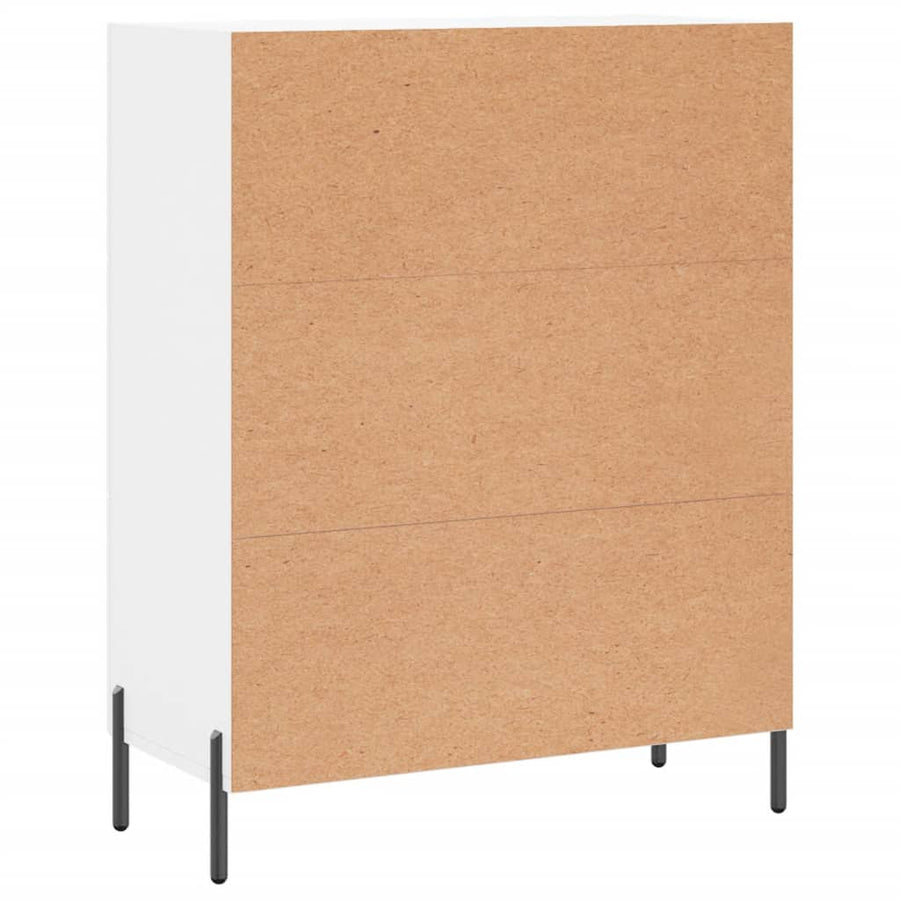 Dressoir 69,5X34X90 Cm Bewerkt Hout Wit