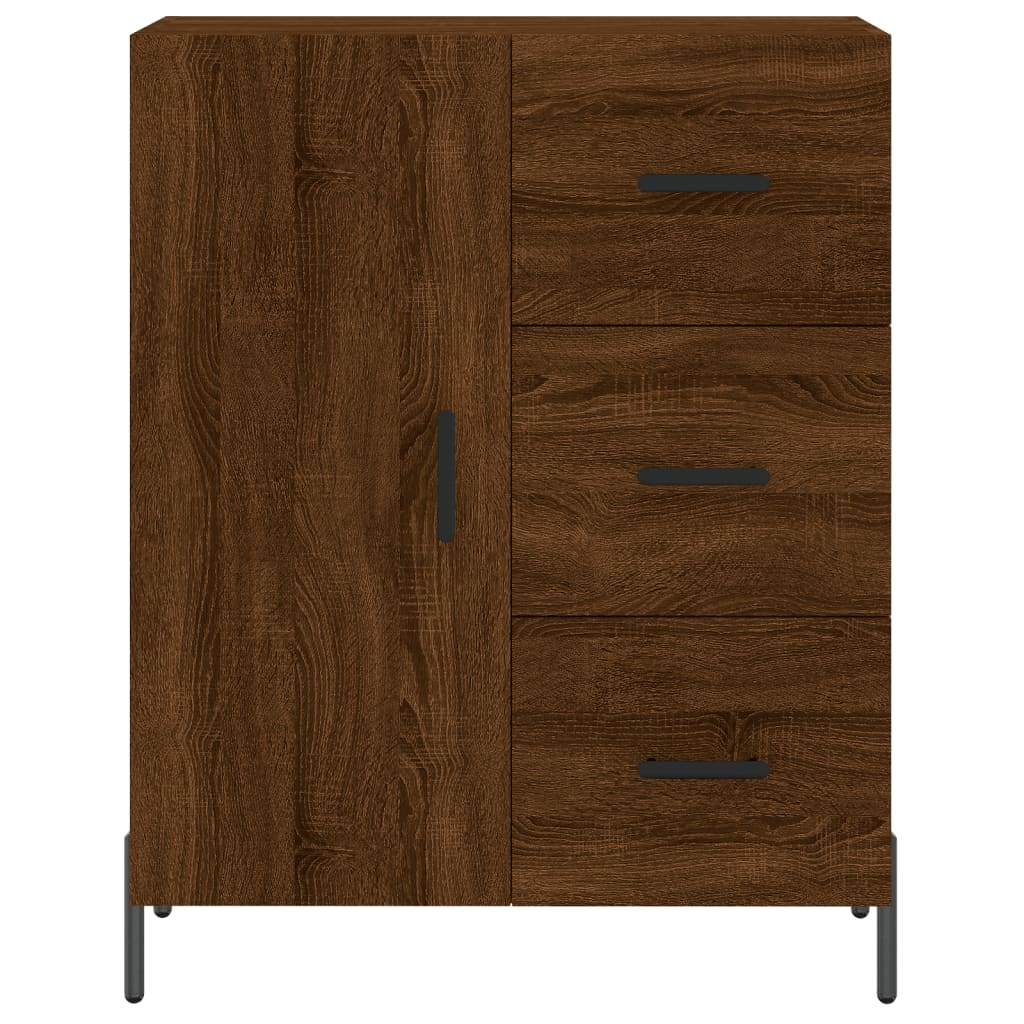 Dressoir 69,5X34X90 Cm Bewerkt Hout Bruin Eikenkleur