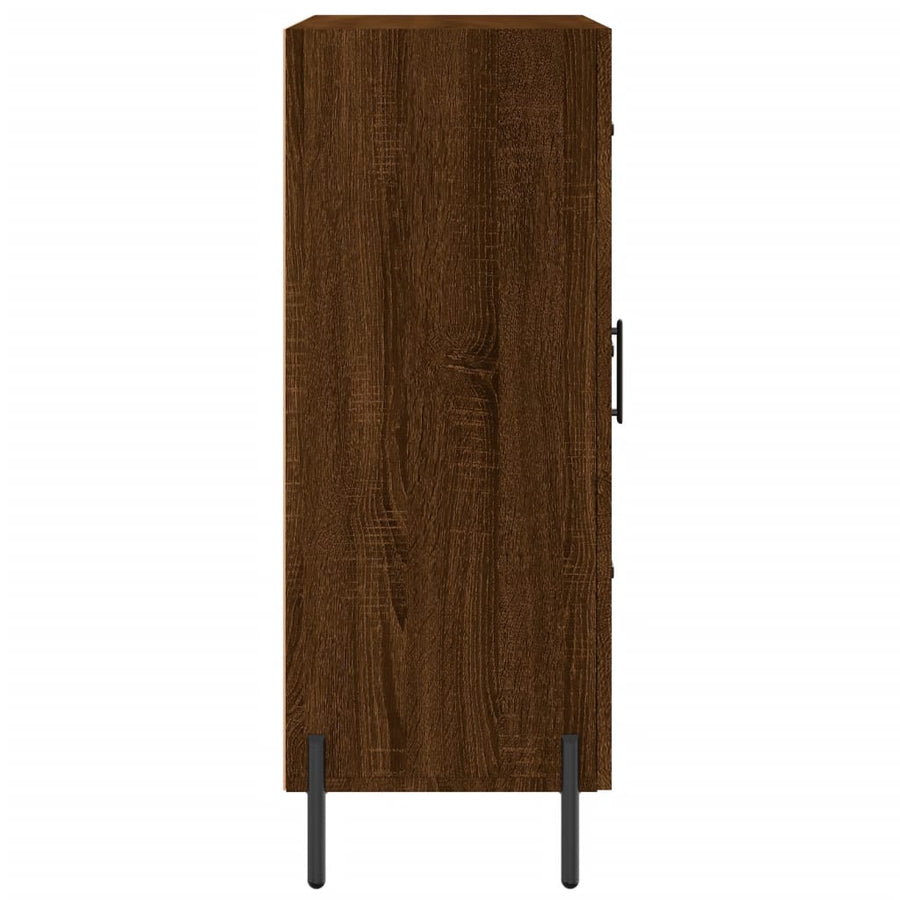 Dressoir 69,5X34X90 Cm Bewerkt Hout Bruin Eikenkleur