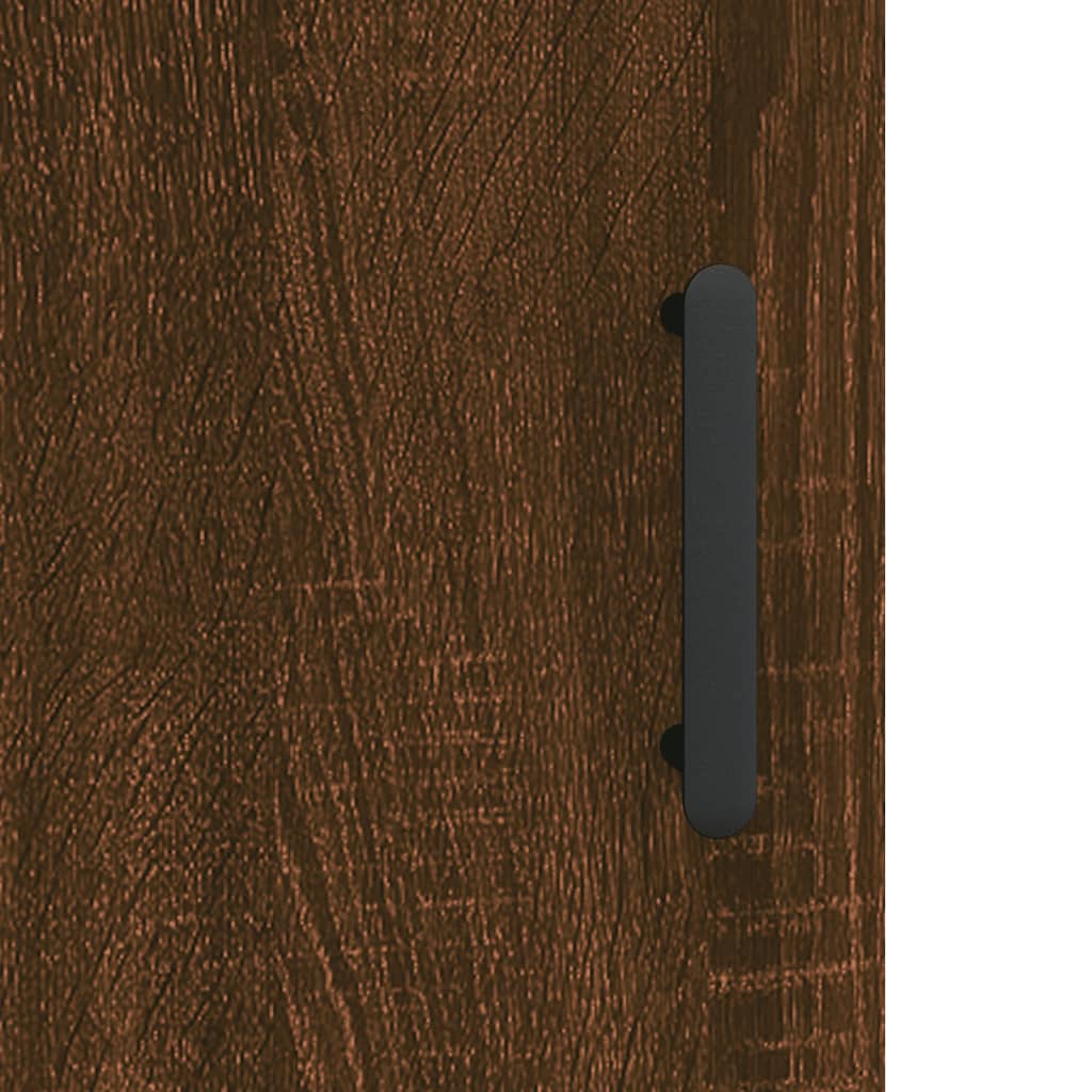 Dressoir 69,5X34X90 Cm Bewerkt Hout Bruin Eikenkleur