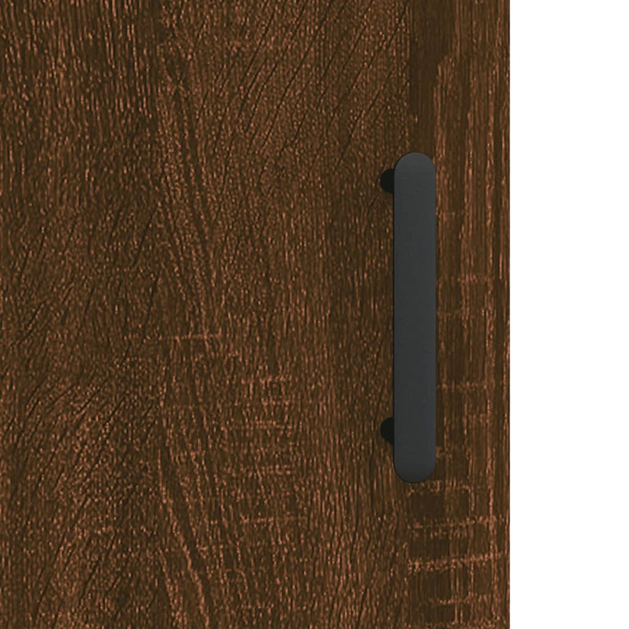 Dressoir 69,5X34X90 Cm Bewerkt Hout Bruin Eikenkleur